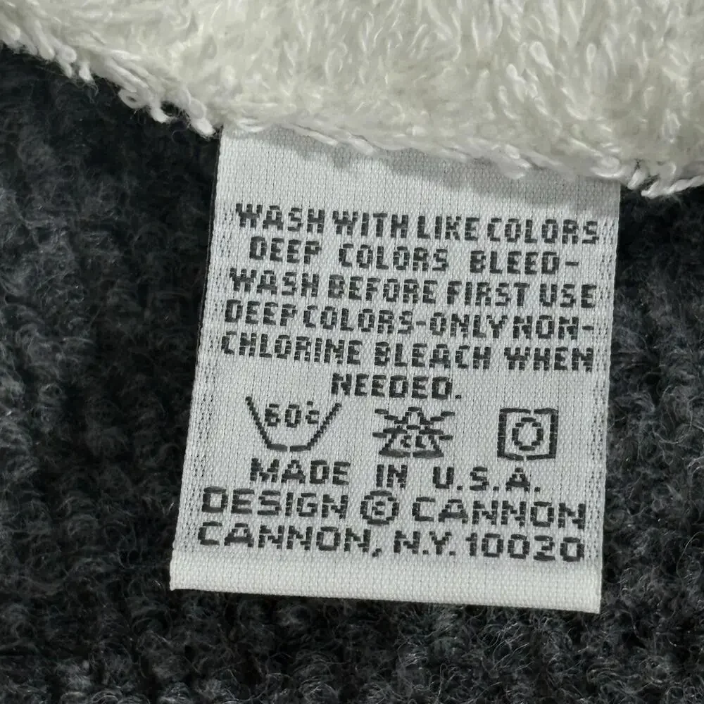 Cannon Bath Towel White Rocking Horse Hearts Baby Nursery Embroidered 26x49 USA